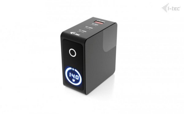 i-tec Ładowarka 140W Intelligent Multiport USB Charger 3xUSB-C 1xUSB-A LCD 150 cm