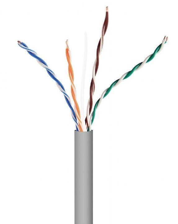 Gembird Kabel UTP drut kat. 5e (CCA) 305m szary