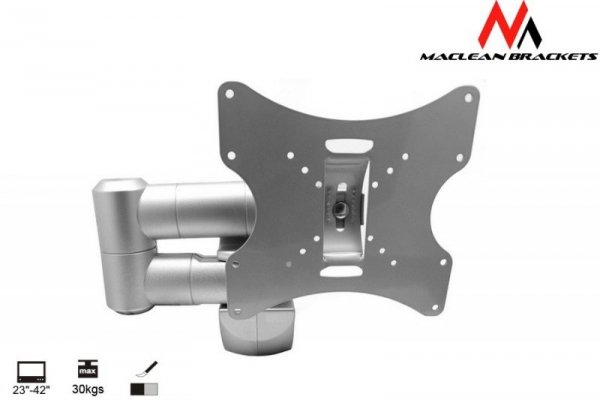 Maclean Uchwyt do monitora 23-42''  30 kg uniwersalny MC-503A S max vesa 200 srebrny