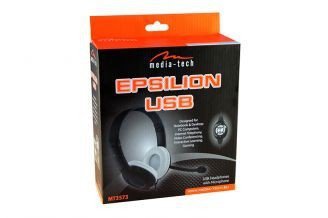 Media-Tech EPSILON USB Słuchawki stereo z mikrofonem