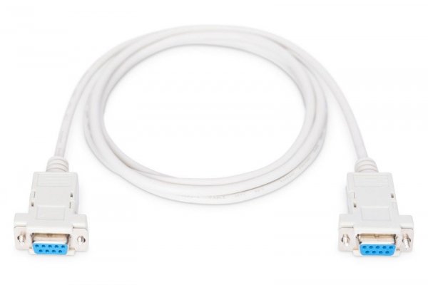 Digitus Kabel połączeniowy RS232 null-modem Typ DSUB9/DSUB9 Ż/Ż 1,8m szary