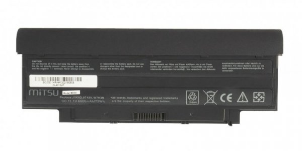 Mitsu Bateria do Dell 13R, 14R, 15R 6600 mAh (73 Wh) 10.8 - 11.1 Volt
