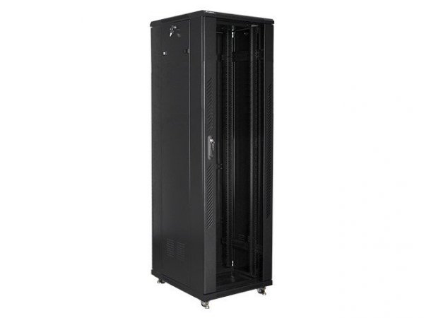 Lanberg Szafa stojąca Rack 19 cali 42U 600x800mm czarna