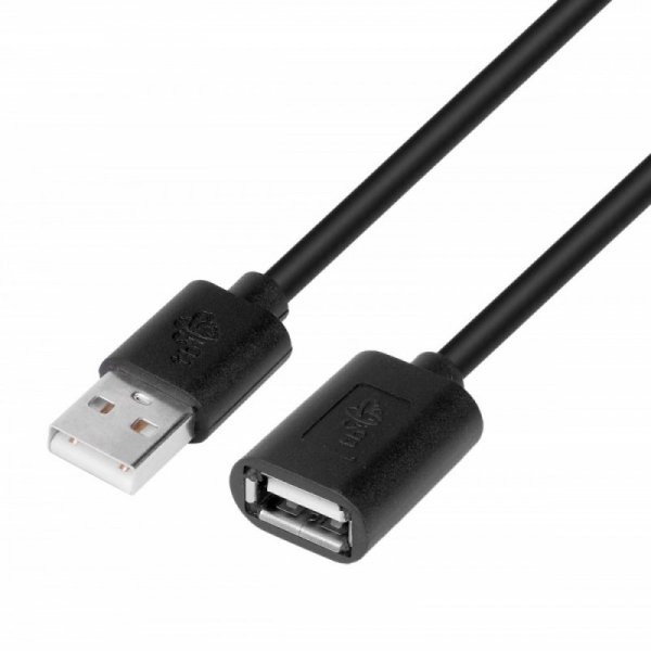 TB Kabel USB AM-AF 1.8 m przedłużacz czarny