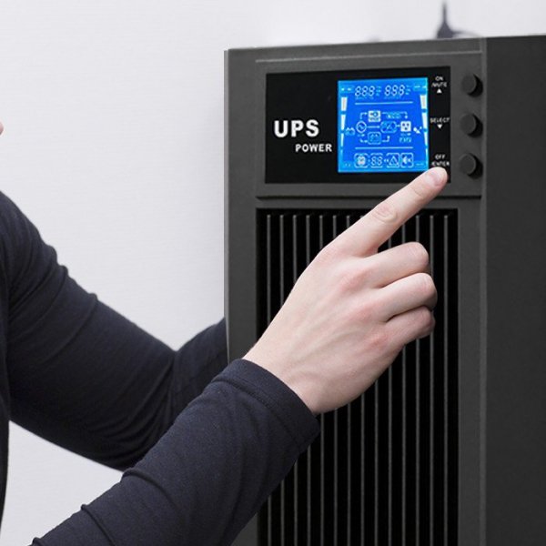 Qoltec Zasilacz awaryjny UPS, on-line, czysta fala sinusoidalna, 3KVA, 2.4W, LCD, USB