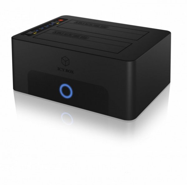 IcyBox Stacja dokująca/klonująca IB-1232CL-U3 2x2,5" lub 3,5"  SATA HDD, UASP & SATA III ( 6GBits/s )