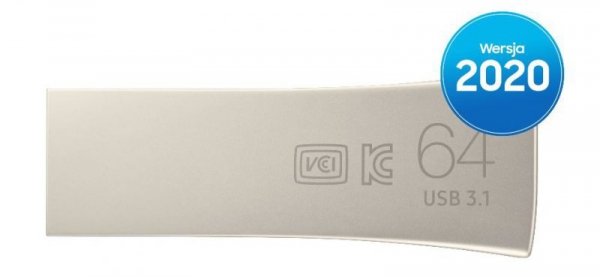 Samsung Pendrive BAR Plus USB3.1  64 GB Champaign Silver