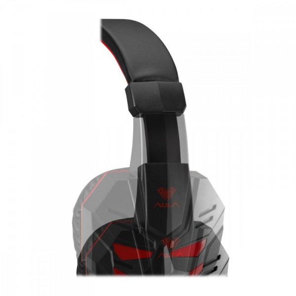 AULA Gaming Słuchawki z mikrofonem dla graczy Prime Basic Red Edition