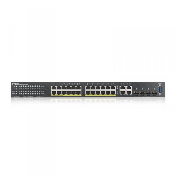 Zyxel GS2220-28HP 24xGbE L2 PoE Switch GbE Uplink 1Y NCC Pro Pack LIC  GS2220-28HP-EU0101F