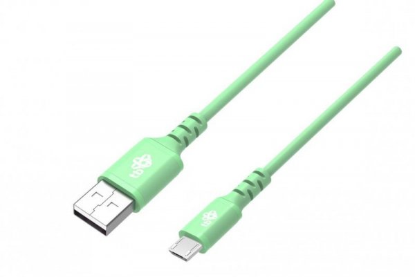 TB Kabel USB-Micro USB 1m silikonowy zielony Quick Charge