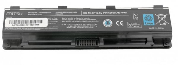 Mitsu Bateria do Toshiba C850, L800, S855 6600 mAh (71 Wh) 10.8 - 11.1 Volt