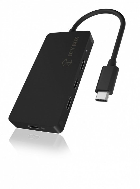 IcyBox Hub IB-HUB1429-CPD 4x TYPE-C HUB USB, 3x TYPE-C, 1x TYPE-C  PD do 100 Watt