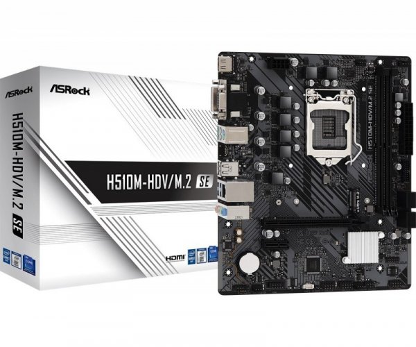 ASRock Płyta główna H510M-HDV/M.2 SE s1200 2DDR4 HDMI/DVI mATX