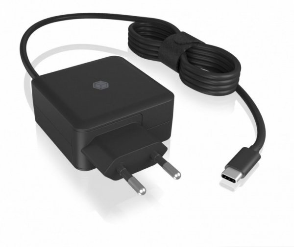 IcyBox Ładowarka IB-PS111-PD 65 Watt, Type-C , kabel 150cm