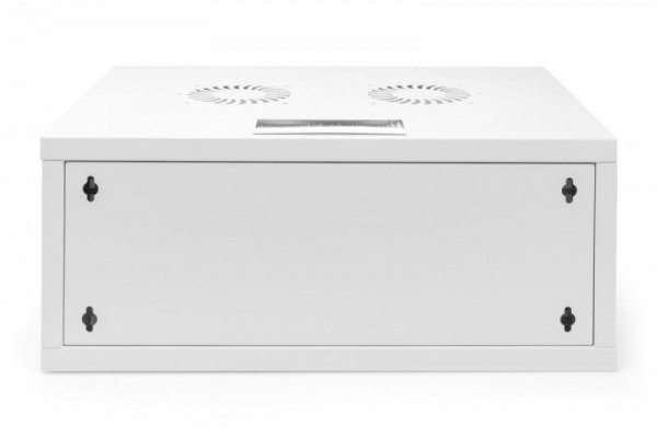 Digitus Szafa sieciowa wisząca 19" 4U, SOHO 241 x 540 x 400 mm, nośność 60kg, drzwi szyba, niezłożona, Szara