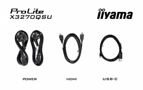 IIYAMA Monitor 32 cale X3270QSU-B1 IPS,WQHD,HDMI,DP,100Hz,250cd,3ms,2x2W,   3xUSB(3.2),FlickerFree,VESA