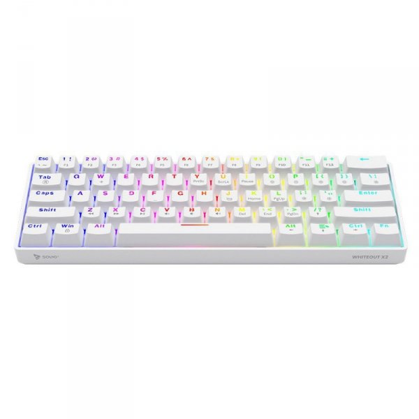 Savio Klawiatura mechaniczna Whiteout X2, Red Outemu, Hot Swap