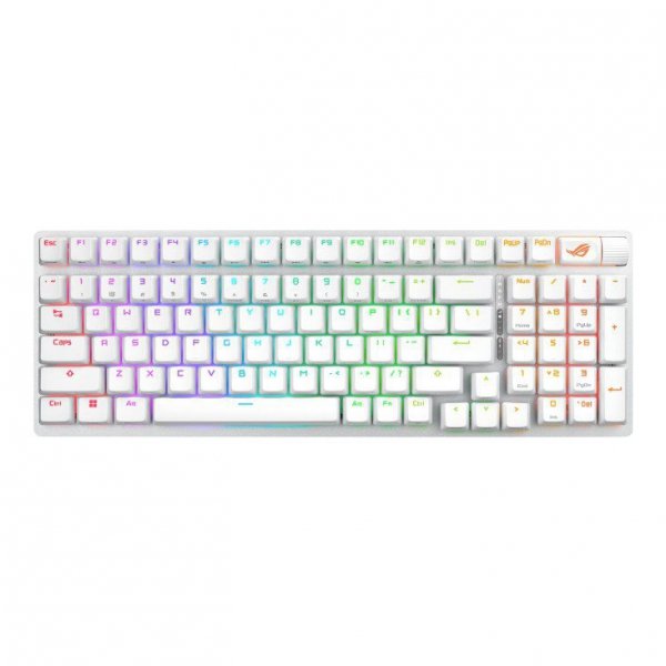 Asus Klawiatura ROG Strix Scope II 96 Wireless Biała NX/PBT