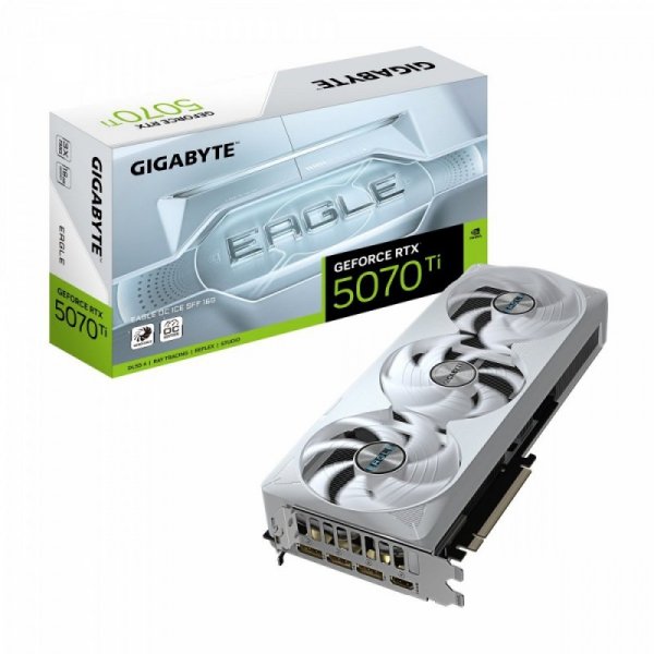 Gigabyte Karta graficzna GeForce RTX 5070 Ti EAGLE OC ICE SFF 16G 256BIT GDDR7