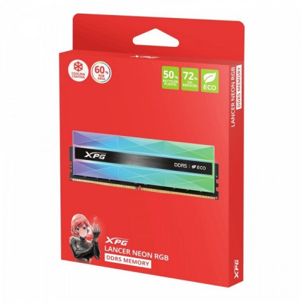 Adata Pamięć XPG Lancer NEON RGB DDR5 6000 DIMM 32GB (2x16) CL30