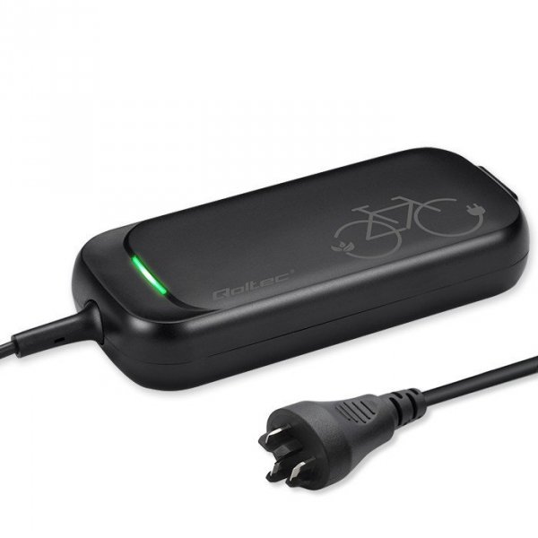 Qoltec Ładowarka Pro do roweru Bosch 36V | 42V | 2A | Bosch plug |      wodoodporna + kabel zasilający