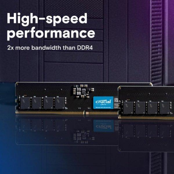 Crucial Pamięć DDR5 64GB(2*32GB)/5600 CL46 (16Gbit)