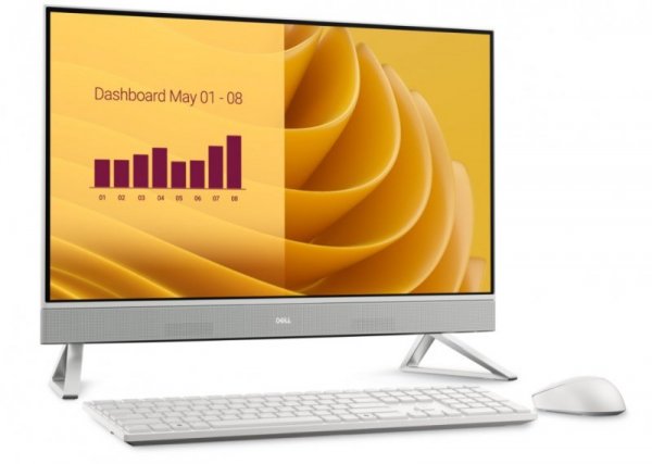 Dell Komputer Dell 27 All-in-One EC27250 Win11Pro CORE 7-150U/16GB/1TB/27.0 FHD Touch/GeForce MX 570A/Cam/WLAN + BT/Backlit Kb/3