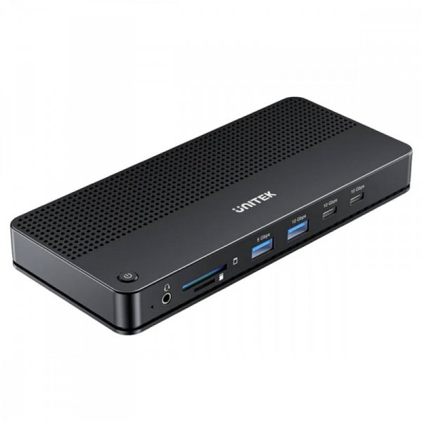 Unitek Stacja dokująca 13w1 USB-C, HDMI 2.1,DP 2.0,RJ45,10GBPs;D1104A01