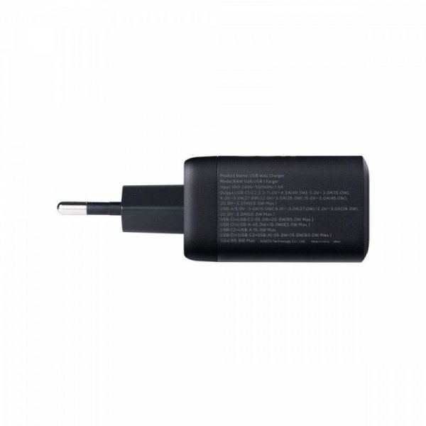 Adata Ładowarka 65W GaN USB 2xUSBC 1xUSBA PD QC