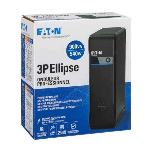 Eaton Zasilacz awaryjny 3P Ellipse 900 USB DIN 3P900UD