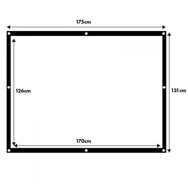 Maclean Ekran projekcyjny 84 cale 175x131cm, MC-166