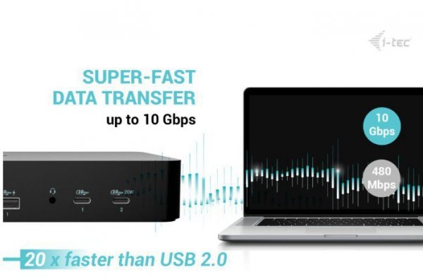 i-tec Stacja dokująca Universal Intelligent Dual Display Docking Station Power  Delivery 100W