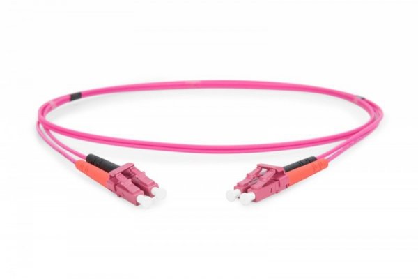 Digitus Patch cord światłowodowy FO LC-LC MM 50/125 OM4 duplex LSOH 1m