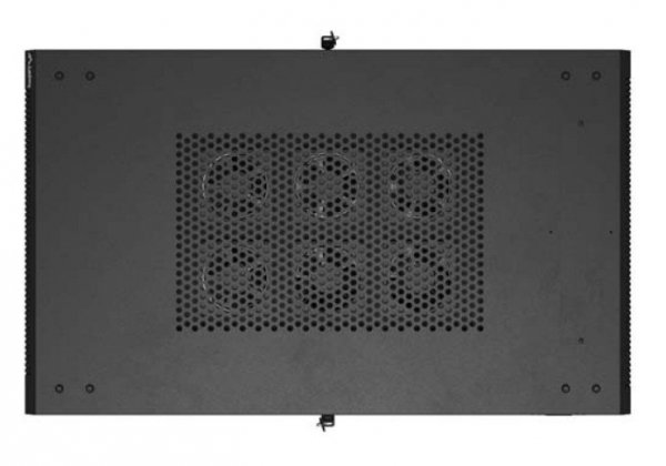 Lanberg Szafa instalacyjna rack stojąca 19" 22U 600x1000 czarna drzwi   przeszkolne ( flat pack)