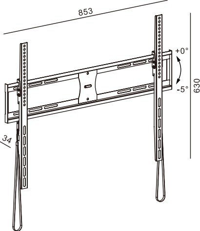 TB Uchwyt TV TB-851E do telewizora do 100 cali 65kg max VESA 800x600