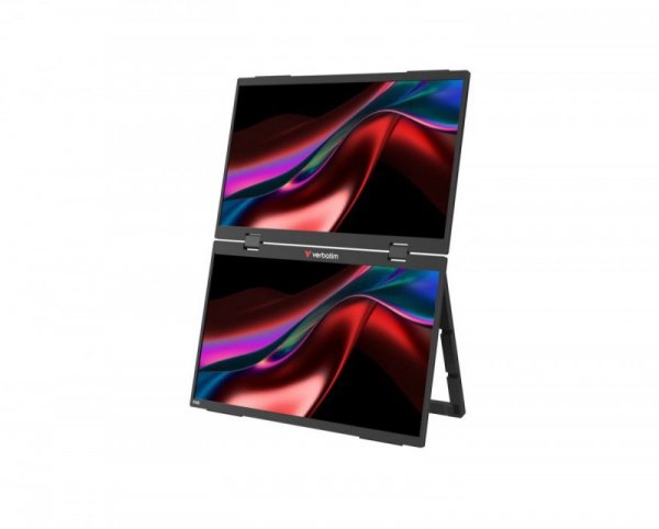 Verbatim Monitor dotykowy DUAL Essentialis 2x 15,6  Full HD 60Hz