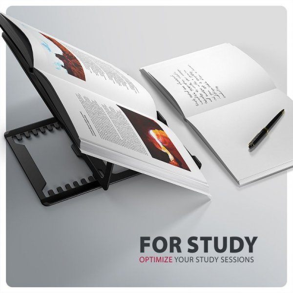 AXAGON STND-LAB Podstawa do laptopów aluminiowa 10-17,3 cala 8 regulowanych pozycji, Czarna