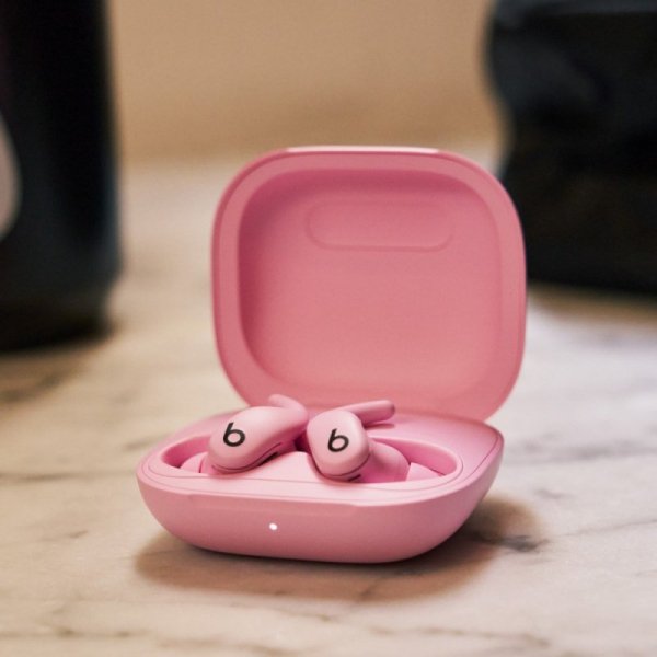 Apple Słuchawki Powerbeats Fit - bezprzewodowe douszne słuchawki sportowe - turboróżowy
