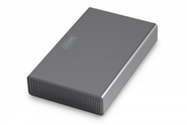 Digitus Obudowa USB 3.0 na dysk SSD/HDD 2.5" oraz 3.5" SATA III max. 16 TB z zasilaczem, aluminiowa