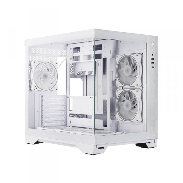 Chieftec Obudowa VISIO GM-30W-T G-OP 6xwentylator ARGB biała