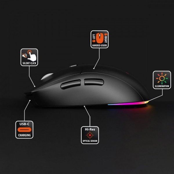 Media-Tech Bezprzewodowa mysz 2w1 (BT/RF)SILENT&RECHARGE