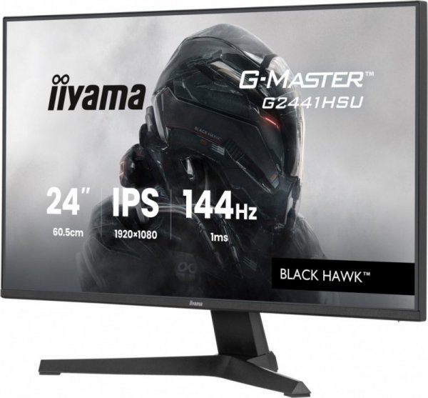 IIYAMA Monitor 23,8 cala G2441HSU-B1 IPS,FHD,144Hz,1ms,2xUSB,350cd,HDMI,DP