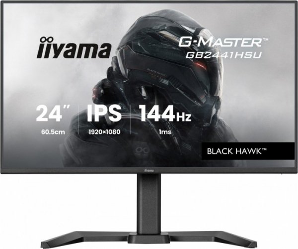 IIYAMA Monitor 23.8 cala GB2441HSU-B1 IPS,FHD,144Hz,1ms,2xUSB,350cd,HDMI,DP,HAS (150) PIVOT