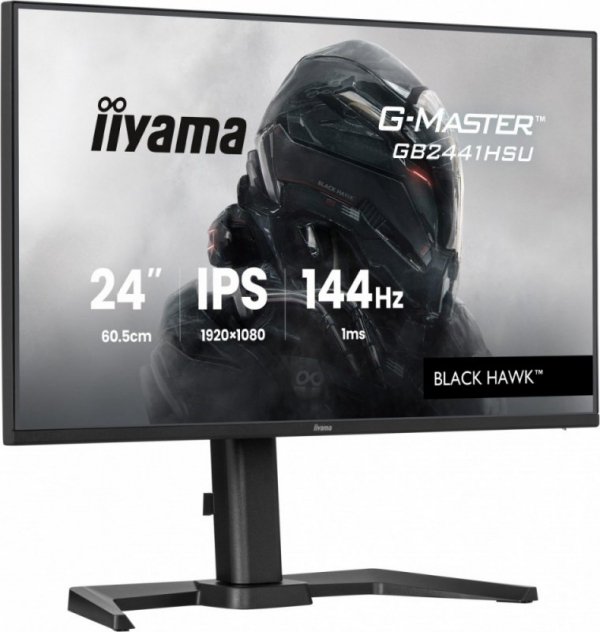 IIYAMA Monitor 23.8 cala GB2441HSU-B1 IPS,FHD,144Hz,1ms,2xUSB,350cd,HDMI,DP,HAS (150) PIVOT