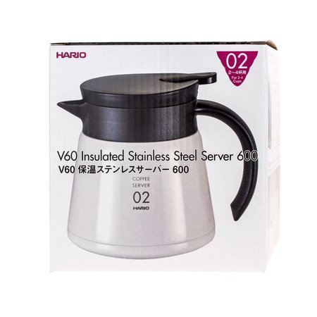 Hario Insulated Stainless Steel Server V60-02 - Biały - 600ml