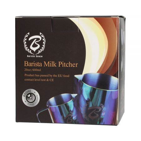Barista Space - Dzbanek do mleka niebieski / kolorowy 600 ml