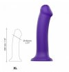 Silicone Bendable Dildo Double Density Purple XL