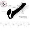 Strap-on-me Silicone bendable strap-on Black S