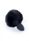 Plug-Jawellery Silikon PLUG - Bunny Tail - Black