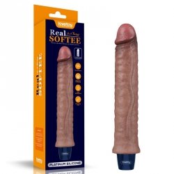9.5 REAL SOFTEE Rechargeable Silicone Vibrating Dildo